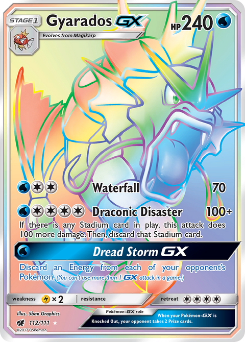 Gyarados-GX 112 Crimson Invasion Pokémon card