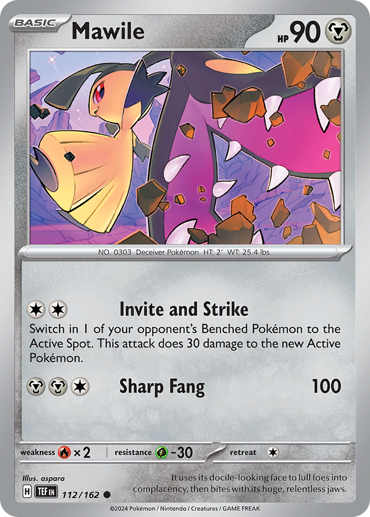 Mawile 112 Temporal Forces Pokémon card