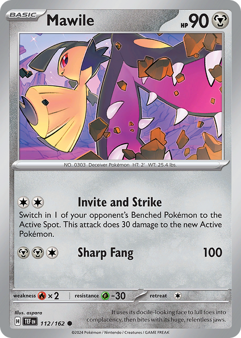 Mawile 112 Temporal Forces Pokémon card