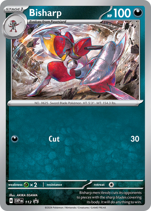 Bisharp 112 Scarlet & Violet Black Star Promos Pokémon card