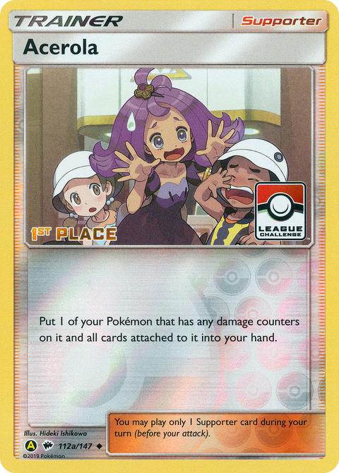Acerola 112a Burning Shadows Pokémon card
