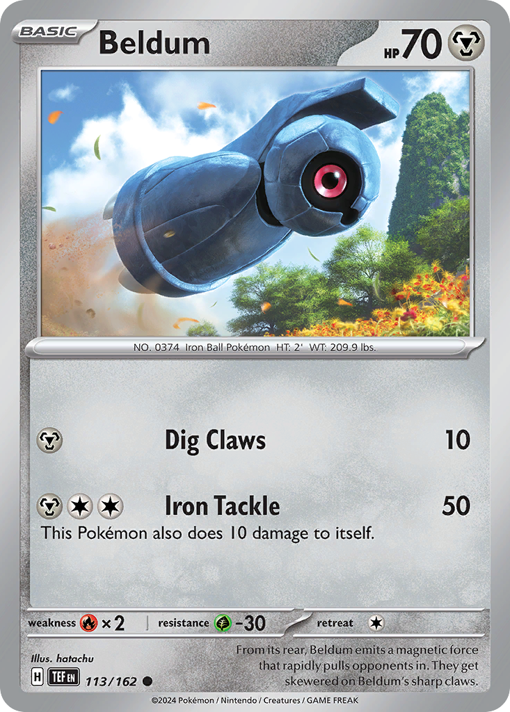 Beldum 113 Temporal Forces Pokémon card