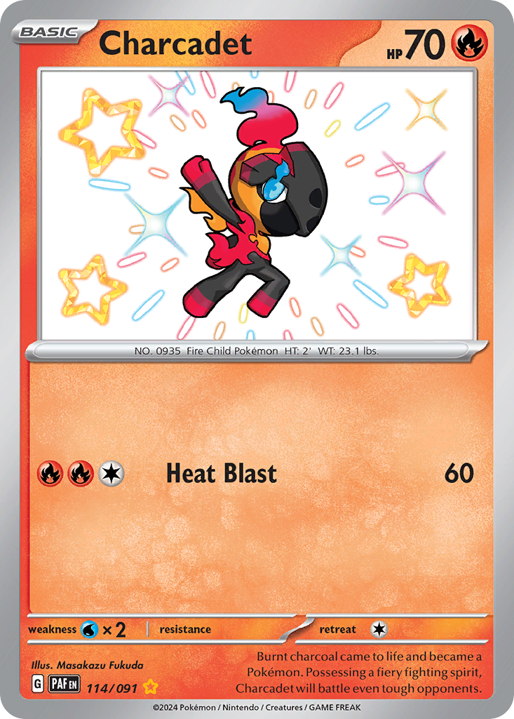 Charcadet 114 Paldean Fates Pokémon card