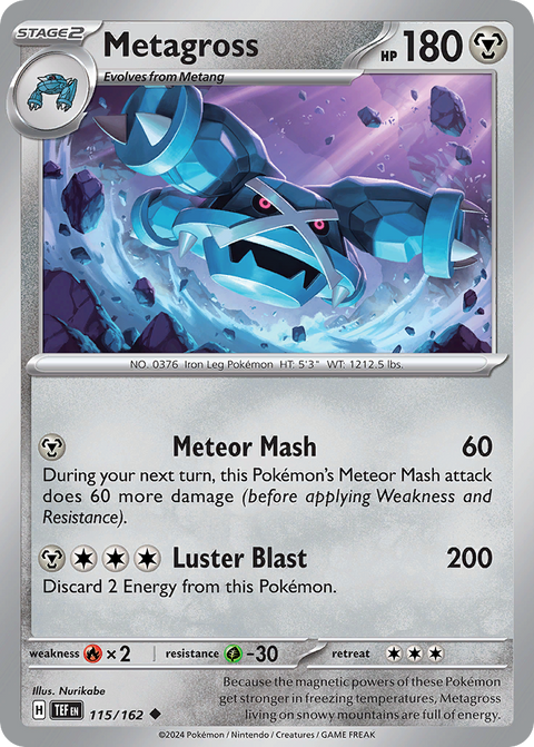 Metagross 115 Temporal Forces Pokémon card