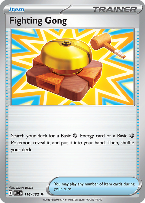 Fighting Gong 116 Mega Evolution Pokémon card
