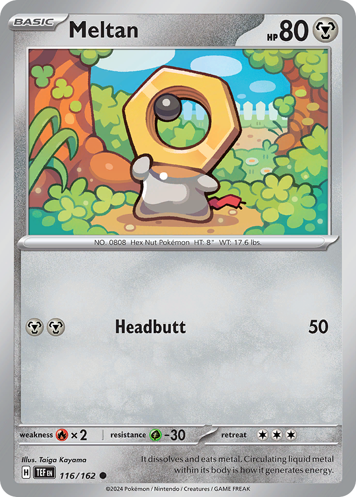 Meltan 116 Temporal Forces Pokémon card