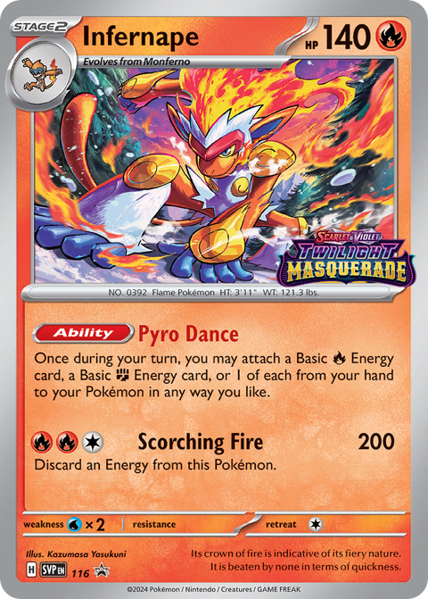 Infernape 116 Scarlet & Violet Black Star Promos Pokémon card