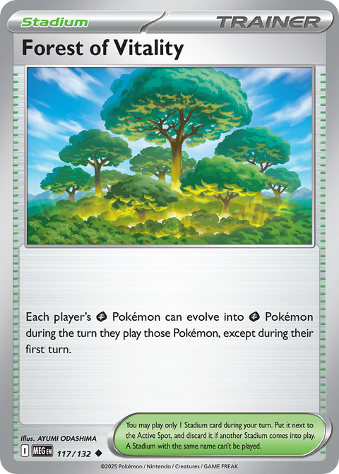 Forest of Vitality 117 Mega Evolution Pokémon card