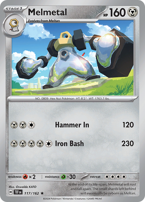 Melmetal 117 Temporal Forces Pokémon card