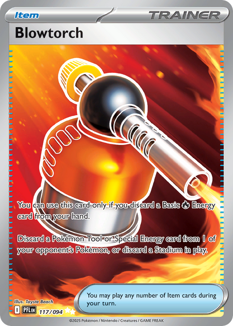 Blowtorch 117 Phantasmal Flames Pokémon card