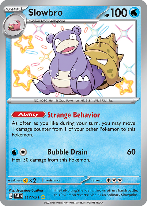 Slowbro 117 Paldean Fates Pokémon card