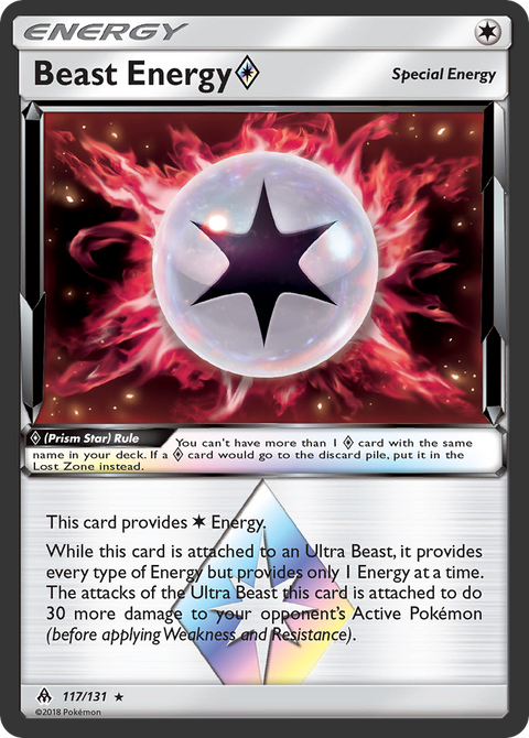 Beast Energy ◇ 117 Forbidden Light Pokémon card