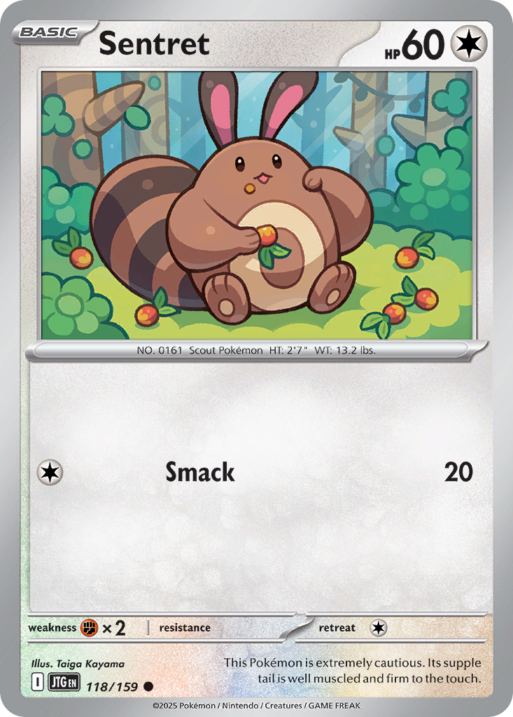 Sentret 118 Journey Together Pokémon card