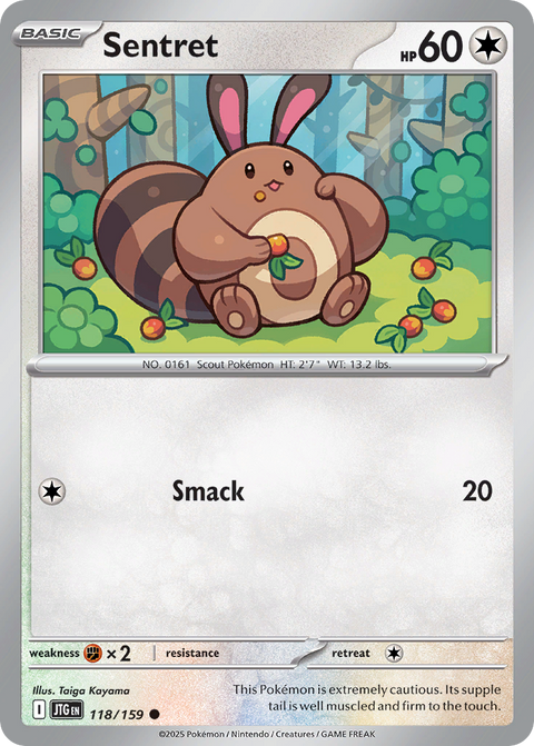Sentret 118 Journey Together Pokémon card
