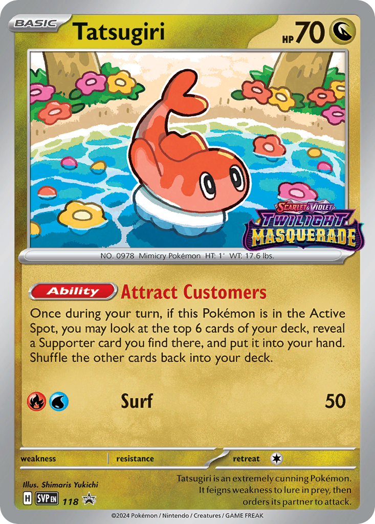 Tatsugiri 118 Scarlet & Violet Black Star Promos Pokémon card