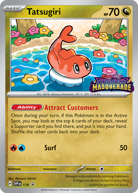 Tatsugiri 118 Scarlet & Violet Black Star Promos Pokémon card