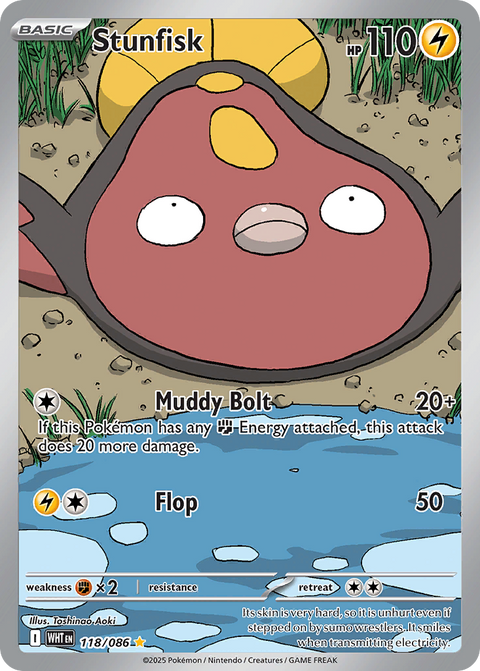 Stunfisk 118 White Flare Pokémon card