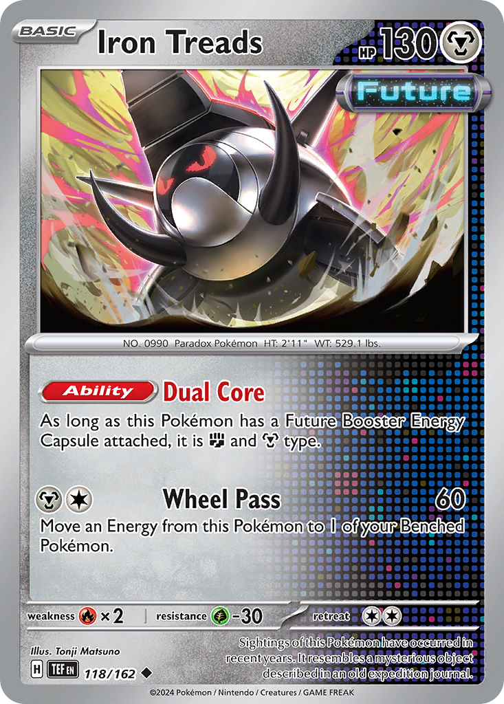 Iron Treads 118 Temporal Forces Pokémon card