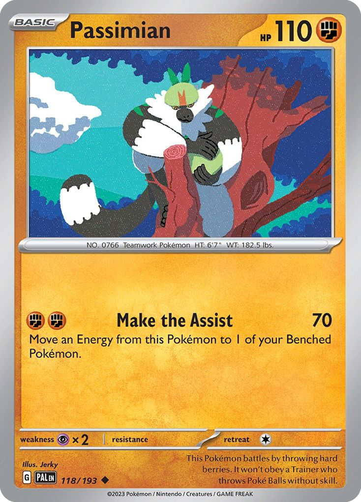 Passimian 118 Paldea Evolved Pokémon card