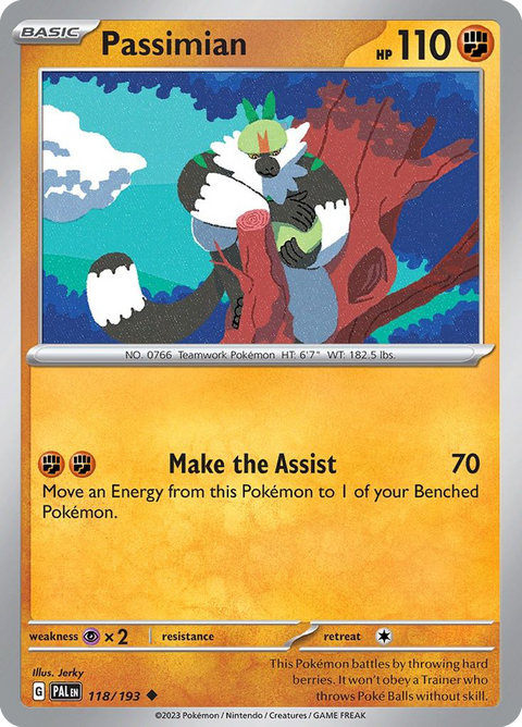 Passimian 118 Paldea Evolved Pokémon card