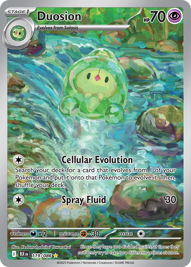 Duosion 119 Black Bolt Pokémon card