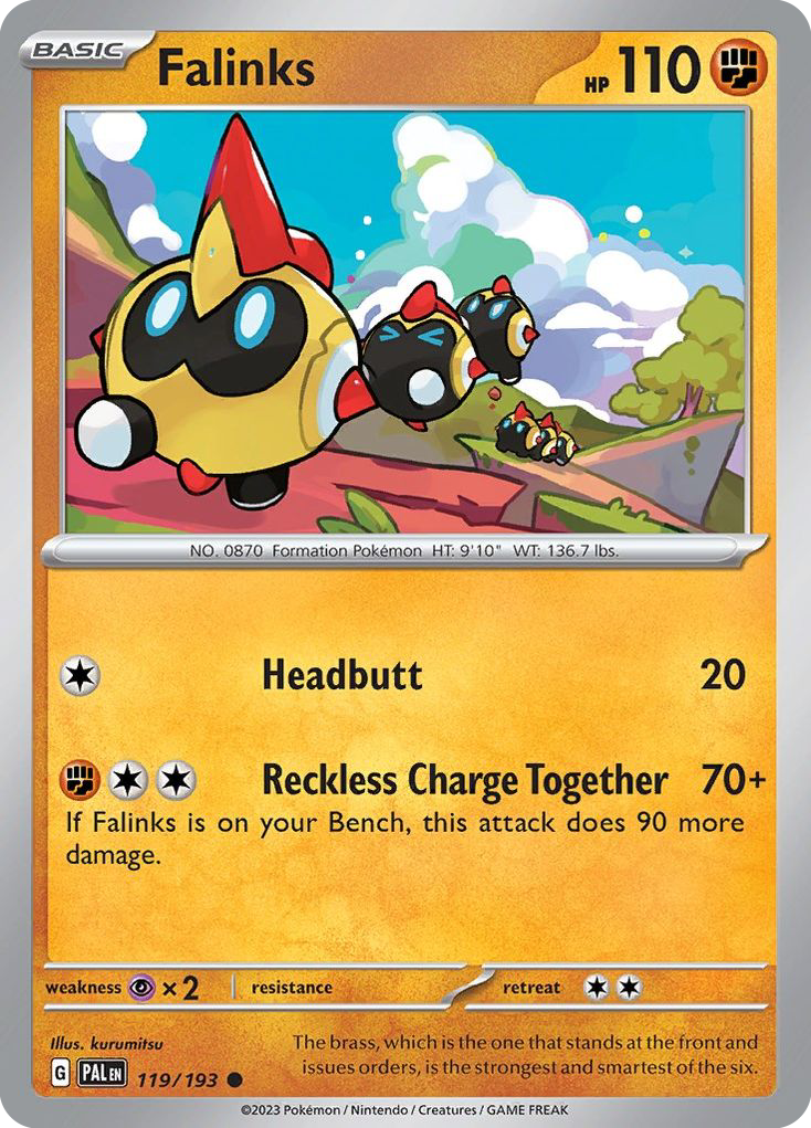 Falinks 119 Paldea Evolved Pokémon card