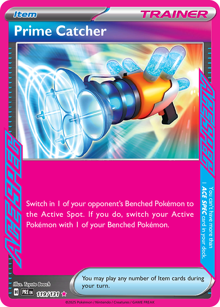 Prime Catcher 119 Prismatic Evolutions Pokémon card