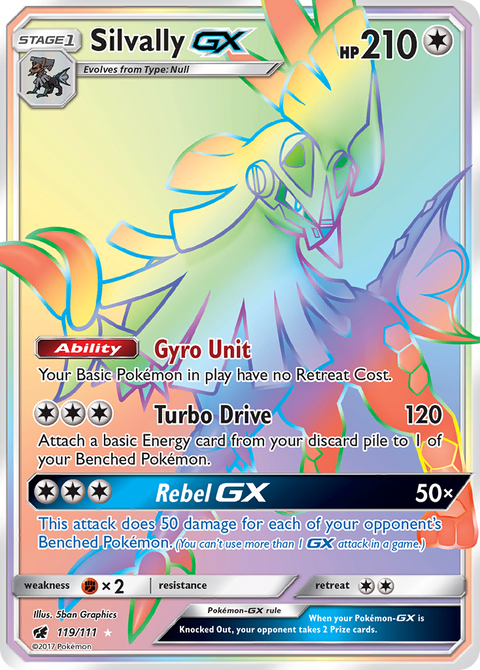 Silvally-GX 119 Crimson Invasion Pokémon card