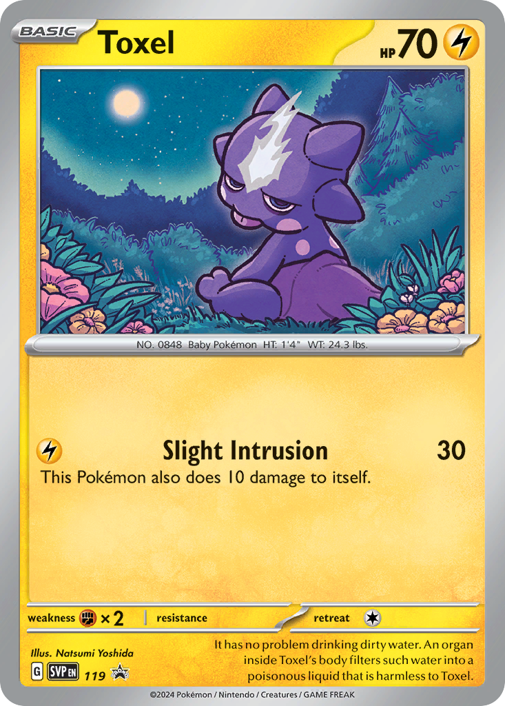 Toxel 119 Scarlet & Violet Black Star Promos Pokémon card