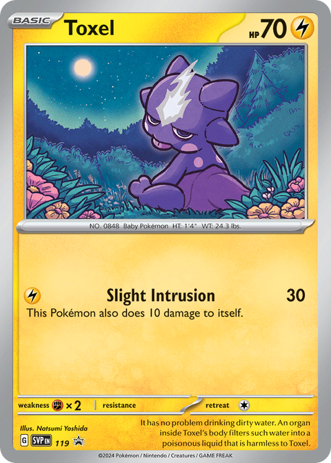 Toxel 119 Scarlet & Violet Black Star Promos Pokémon card