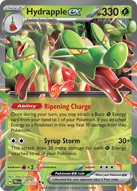 Hydrapple ex 11 Prismatic Evolutions Pokémon card