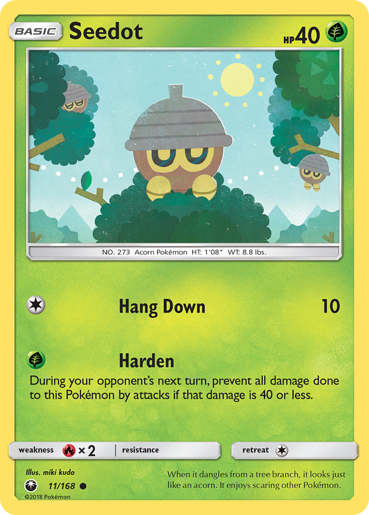 Seedot 11 Celestial Storm Pokémon card