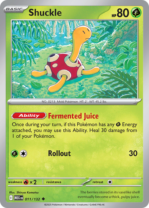 Shuckle 11 Mega Evolution Pokémon card