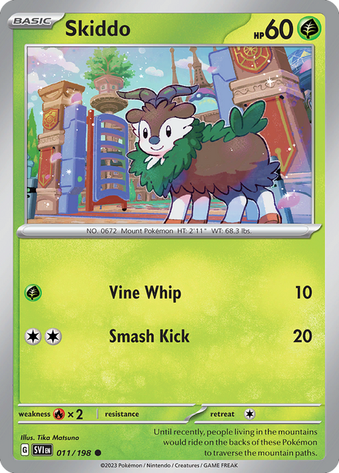 Skiddo 11 Scarlet & Violet Pokémon card