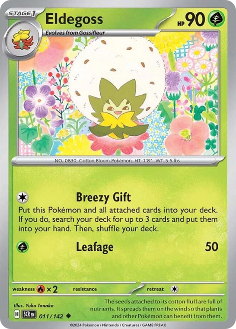 Eldegoss 11 Stellar Crown Pokémon card