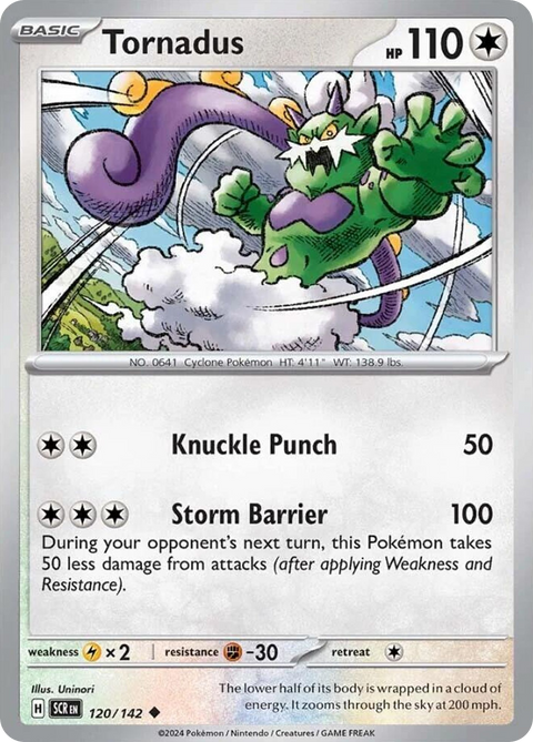 Tornadus 120 Stellar Crown Pokémon card