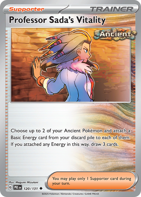 Professor Sada's Vitality 120 Prismatic Evolutions Pokémon card