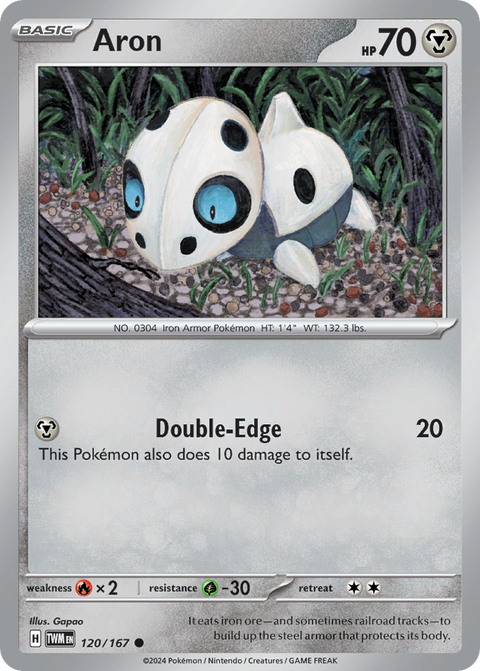 Aron 120 Twilight Masquerade Pokémon card