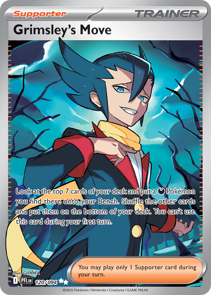 Grimsley's Move 120 Phantasmal Flames Pokémon card