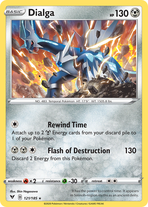 Dialga 121 Vivid Voltage Pokémon card