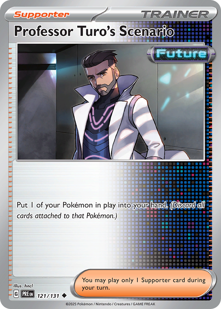 Professor Turo's Scenario 121 Prismatic Evolutions Pokémon card