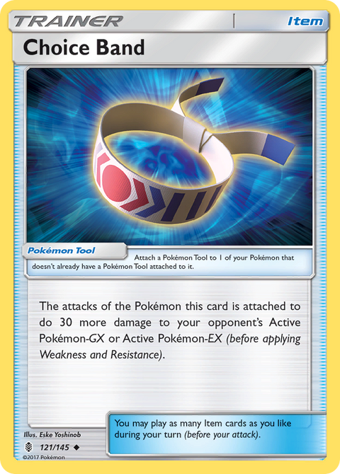 Choice Band 121 Guardians Rising Pokémon card
