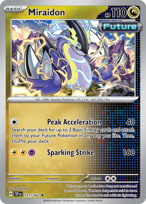 Miraidon 121 Temporal Forces Pokémon card