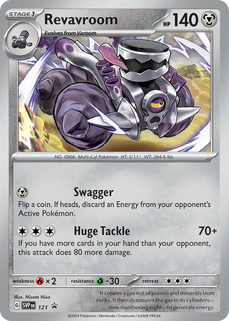 Revavroom 121 Scarlet & Violet Black Star Promos Pokémon card