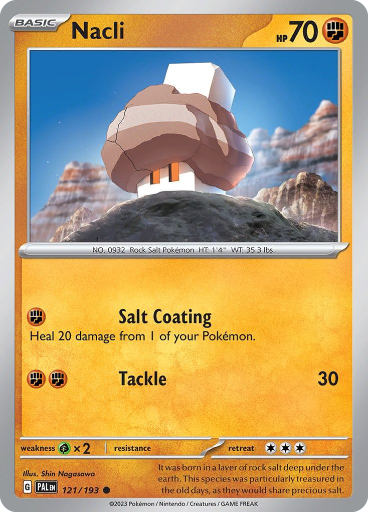 Nacli 121 Paldea Evolved Pokémon card