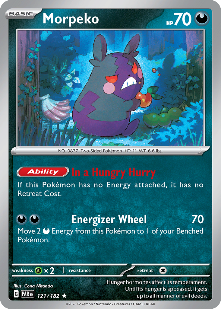Morpeko 121 Paradox Rift Pokémon card