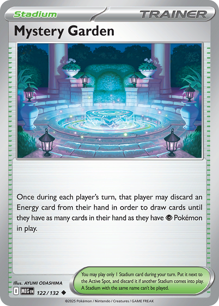 Mystery Garden 122 Mega Evolution Pokémon card