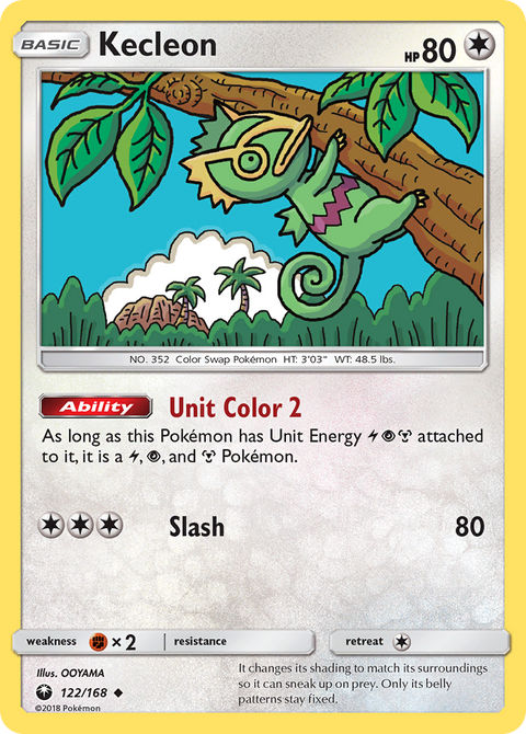 Kecleon 122 Celestial Storm Pokémon card