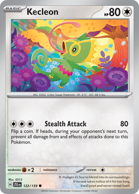 Kecleon 122 Journey Together Pokémon card