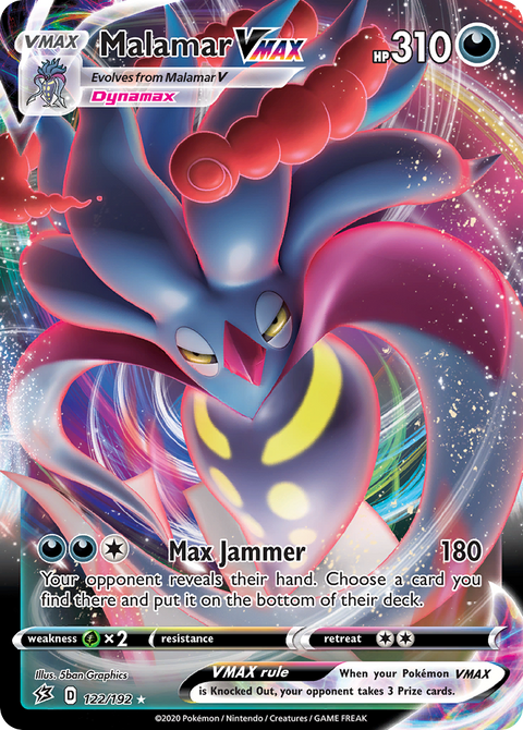 Malamar VMAX 122 Rebel Clash Pokémon card
